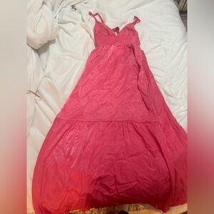 Long Maxi pink dress